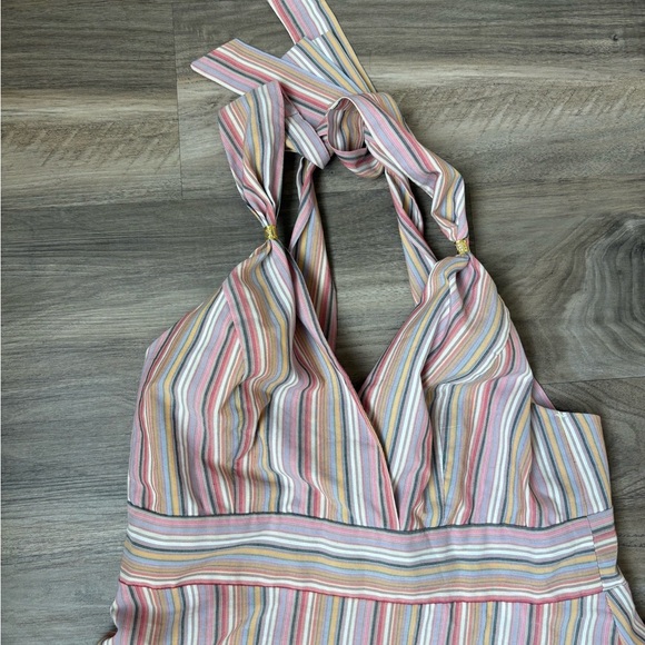 Gypsies & Moondust Pink Striped Mini Dress - Picture 2 of 4